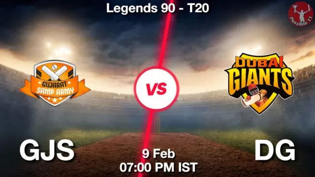 GJS vs DG ड्रीम11 भविष्यवाणी, फैंटेसी क्रिकेट टीम - 09 फ़रवरी 2025