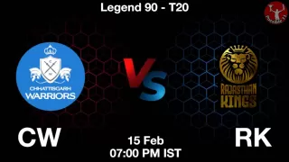 CW vs RK Matcch Previews