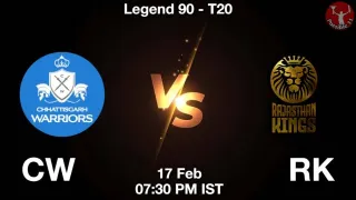 CW vs RK Matcch Previews