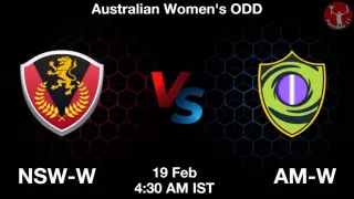 NSW-W vs AM-W Matcch Previews