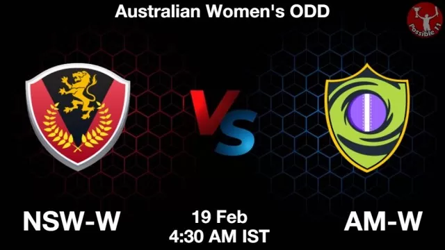 NSW-W vs AM-W ड्रीम11 भविष्यवाणी, फैंटेसी क्रिकेट टीम - 19 फ़रवरी 2025