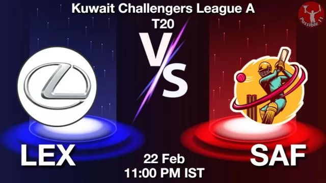 LEX vs SAF ड्रीम11 भविष्यवाणी, फैंटेसी क्रिकेट टीम - 22 फ़रवरी 2025