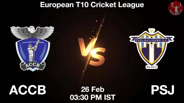 ACCB vs PSJ ड्रीम11 भविष्यवाणी, फैंटेसी क्रिकेट टीम - 26 फ़रवरी 2025