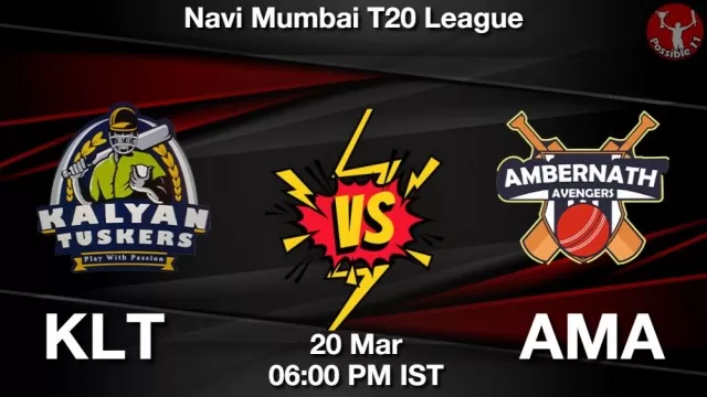KLT vs AMA ड्रीम11 भविष्यवाणी, फैंटेसी क्रिकेट टीम - 20 मार्च 2025