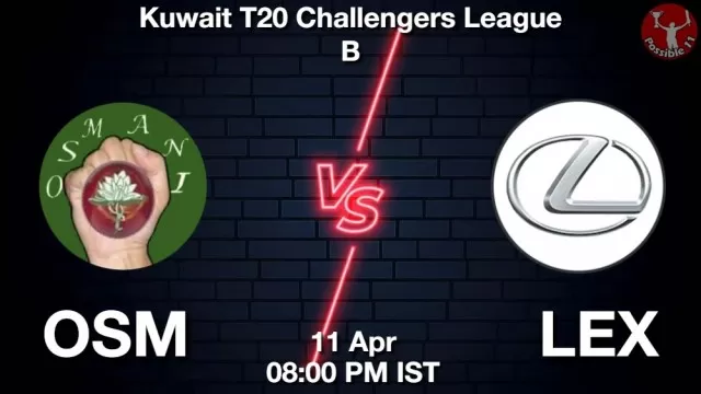 OSM vs LEX ड्रीम11 भविष्यवाणी, फैंटेसी क्रिकेट टीम - 11 अप्रैल 2025