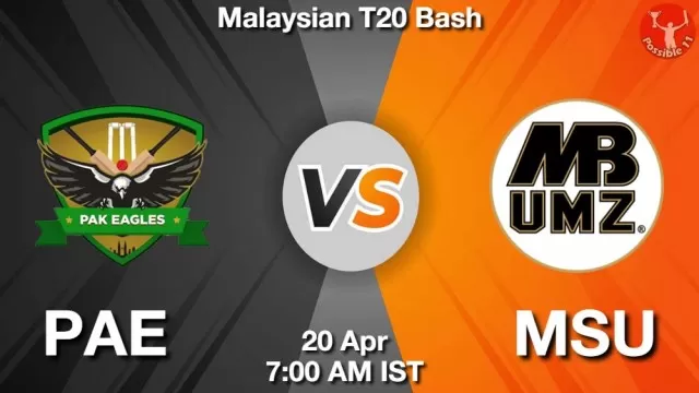PAE vs MSU ड्रीम11 भविष्यवाणी, फैंटेसी क्रिकेट टीम - 20 अप्रैल 2025
