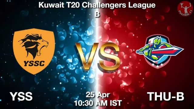 YSS vs THU-B ड्रीम11 भविष्यवाणी, फैंटेसी क्रिकेट टीम - 25 अप्रैल 2025