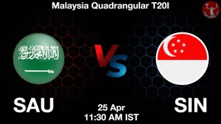 SAU vs SIN Matcch Previews