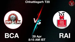 BCA vs RAI Matcch Previews