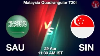 SAU vs SIN Matcch Previews