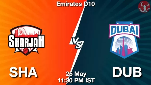 SHA vs DUB ड्रीम11 भविष्यवाणी, फैंटेसी क्रिकेट टीम - 25 मई 2025
