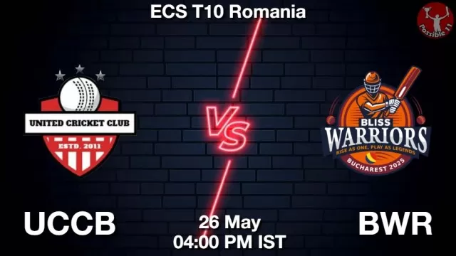 UCCB vs BWR ड्रीम11 भविष्यवाणी, फैंटेसी क्रिकेट टीम - 26 मई 2025