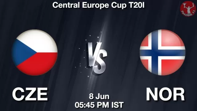 CZE vs NOR ड्रीम11 भविष्यवाणी, फैंटेसी क्रिकेट टीम - 08 जून 2025