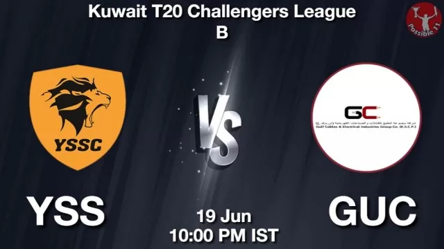 YSS vs GUC ड्रीम11 भविष्यवाणी, फैंटेसी क्रिकेट टीम - 19 जून 2025