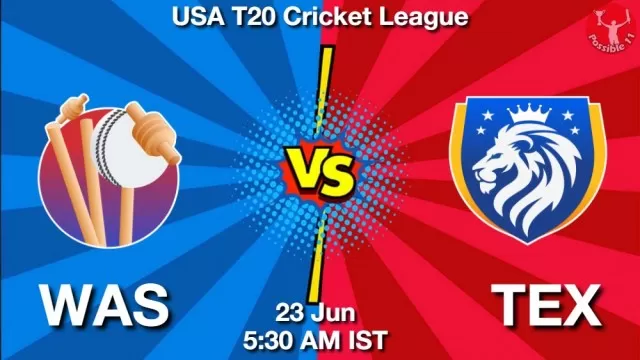 WAS vs TEX ड्रीम11 भविष्यवाणी, फैंटेसी क्रिकेट टीम - 23 जून 2025