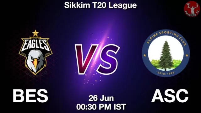 BES vs ASC ड्रीम11 भविष्यवाणी, फैंटेसी क्रिकेट टीम - 26 जून 2025