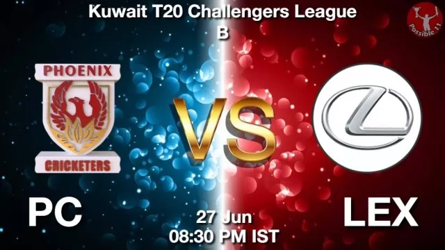 PC vs LEX ड्रीम11 भविष्यवाणी, फैंटेसी क्रिकेट टीम - 27 जून 2025
