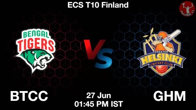 BTCC vs GHM ड्रीम11 भविष्यवाणी, फैंटेसी क्रिकेट टीम - 27 जून 2025