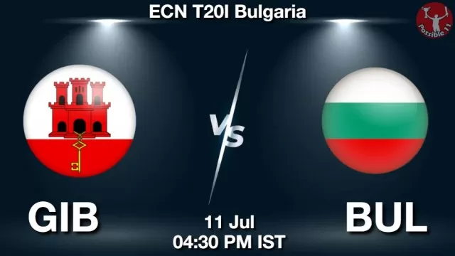 GIB vs BUL ड्रीम11 भविष्यवाणी, फैंटेसी क्रिकेट टीम - 11 जुलाई 2025