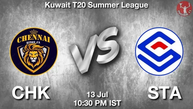 CHK vs STA ड्रीम11 भविष्यवाणी, फैंटेसी क्रिकेट टीम - 13 जुलाई 2025