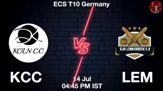 KCC vs LEM Matcch Previews