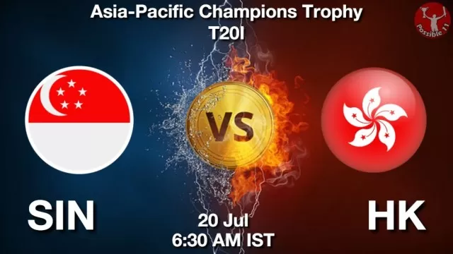 SIN vs HK ड्रीम11 भविष्यवाणी, फैंटेसी क्रिकेट टीम - 20 जुलाई 2025