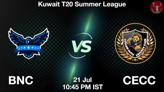 BNC vs CECC ड्रीम11 भविष्यवाणी, फैंटेसी क्रिकेट टीम - 21 जुलाई 2025