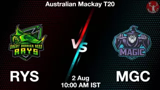 RYS vs MGC Matcch Previews