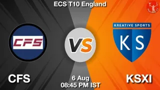CFS vs KSXI Matcch Previews