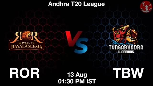 ROR vs TBW ड्रीम11 भविष्यवाणी, फैंटेसी क्रिकेट टीम - 13 अगस्त 2025