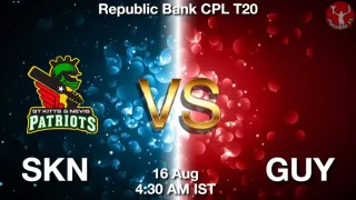 SKN vs GUY Matcch Previews