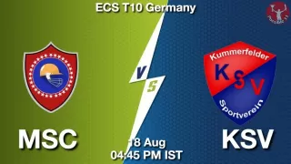 MSC vs KSV Matcch Previews