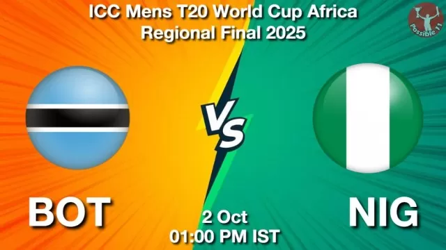 BOT vs NIG ड्रीम11 भविष्यवाणी, फैंटेसी क्रिकेट टीम - 02 अक्टूबर 2025