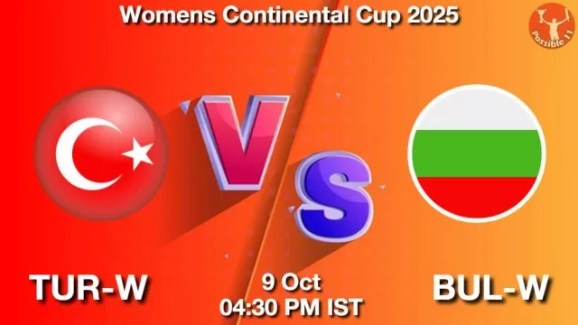 TUR-W vs BUL-W ड्रीम11 भविष्यवाणी, फैंटेसी क्रिकेट टीम - 09 अक्टूबर 2025