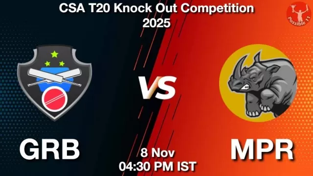 GRB vs MPR ड्रीम11 भविष्यवाणी, फैंटेसी क्रिकेट टीम - 08 नवंबर 2025