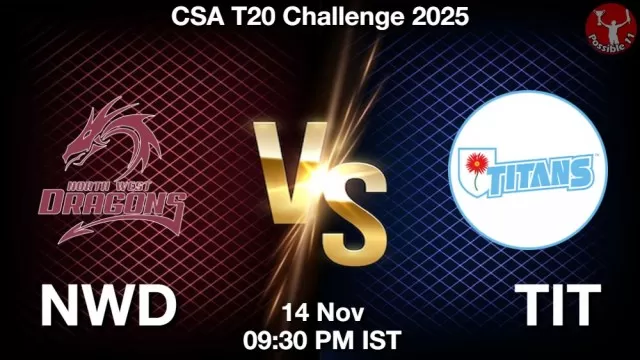 NWD vs TIT ड्रीम11 भविष्यवाणी, फैंटेसी क्रिकेट टीम - 14 नवंबर 2025