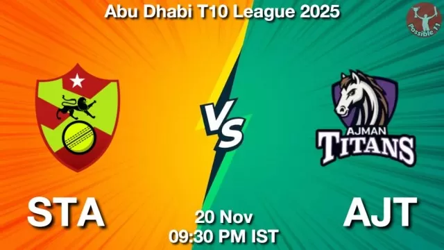 STA vs AJT ड्रीम11 भविष्यवाणी, फैंटेसी क्रिकेट टीम - 20 नवंबर 2025