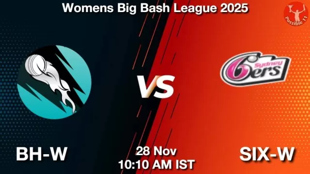 BH-W vs SIX-W ड्रीम11 भविष्यवाणी, फैंटेसी क्रिकेट टीम - 28 नवंबर 2025