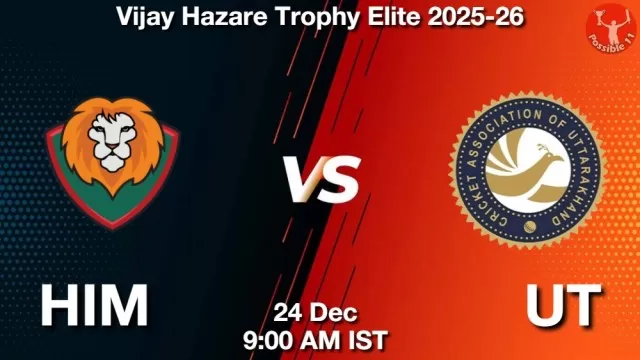 HIM vs UT ड्रीम11 भविष्यवाणी, फैंटेसी क्रिकेट टीम - 24 दिसंबर 2025