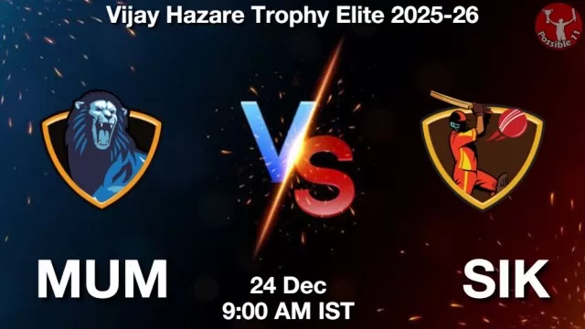 MUM vs SIK ड्रीम11 भविष्यवाणी, फैंटेसी क्रिकेट टीम - 24 दिसंबर 2025