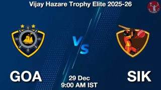 GOA vs SIK Matcch Previews