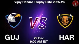 GUJ vs HAR Matcch Previews