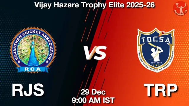RJS vs TRP ड्रीम11 भविष्यवाणी, फैंटेसी क्रिकेट टीम - 29 दिसंबर 2025