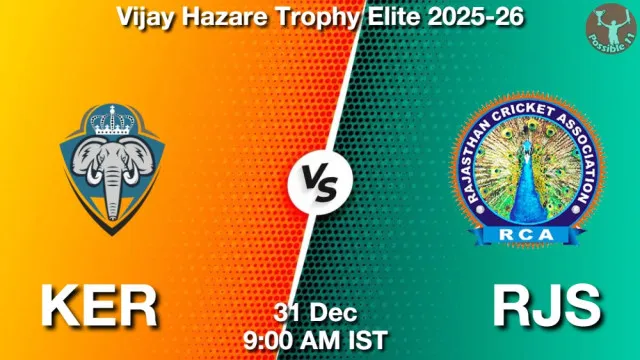 KER vs RJS ड्रीम11 भविष्यवाणी, फैंटेसी क्रिकेट टीम - 31 दिसंबर 2025