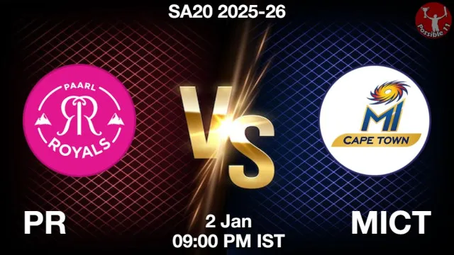 PR vs MICT ड्रीम11 भविष्यवाणी, फैंटेसी क्रिकेट टीम - 02 जनवरी 2026