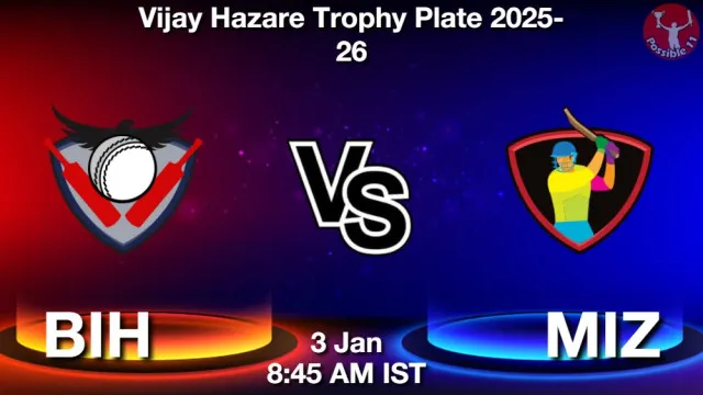 BIH vs MIZ ड्रीम11 भविष्यवाणी, फैंटेसी क्रिकेट टीम - 03 जनवरी 2026