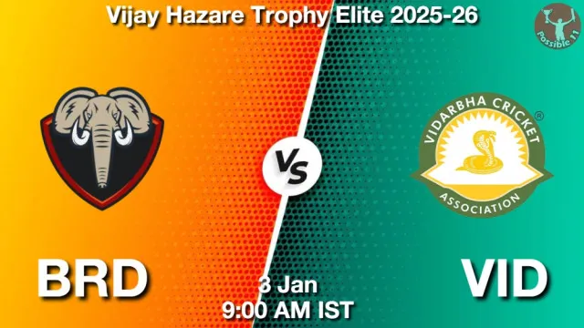 BRD vs VID ड्रीम11 भविष्यवाणी, फैंटेसी क्रिकेट टीम - 03 जनवरी 2026