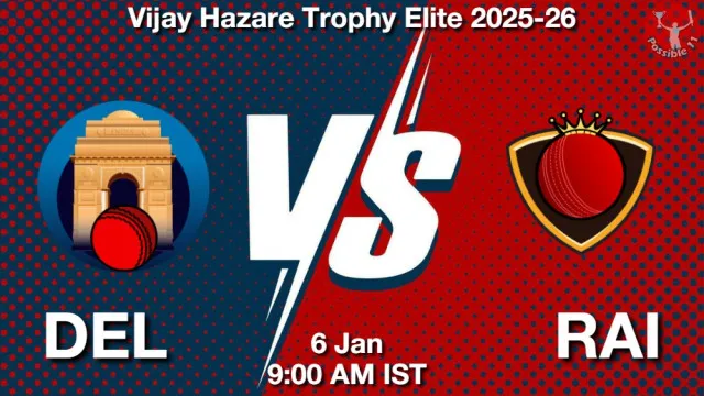 DEL vs RAI ड्रीम11 भविष्यवाणी, फैंटेसी क्रिकेट टीम - 06 जनवरी 2026