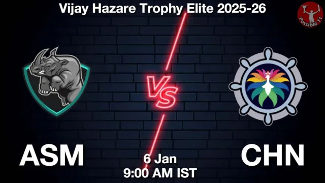 ASM vs CHN ड्रीम11 भविष्यवाणी, फैंटेसी क्रिकेट टीम - 06 जनवरी 2026