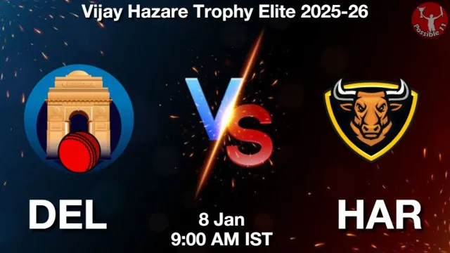 DEL vs HAR ड्रीम11 भविष्यवाणी, फैंटेसी क्रिकेट टीम - 08 जनवरी 2026